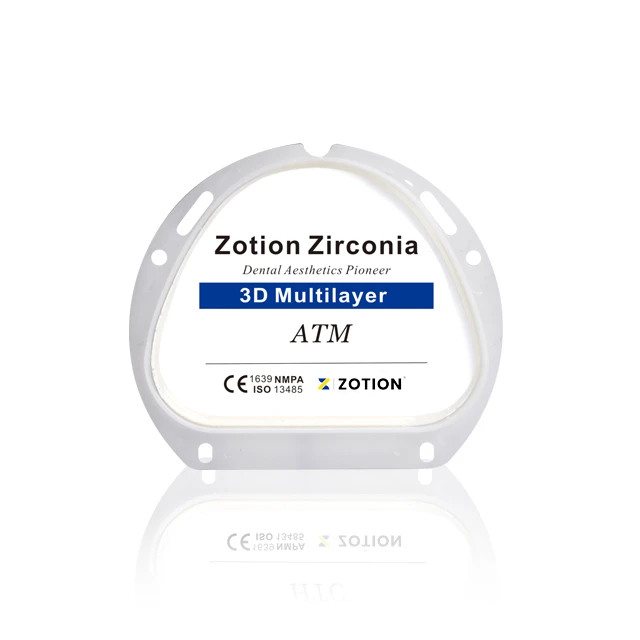 Dental Zirconia Block ZirkonZahn M5 CAD CAM System Compatible Zirconium Disc